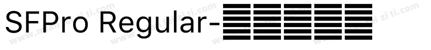 SFPro Regular字体转换